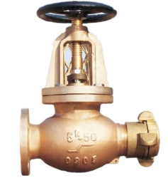 JIS F7334A Marine BC6 Bronze globe fire hose valve