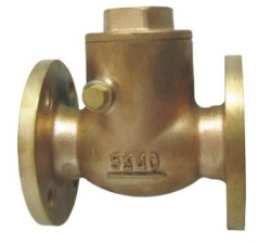 JIS F7371 5K/10K Marine bronze swing check valve