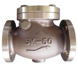 JIS F7371 5K,10K Marine bronze swing check valve